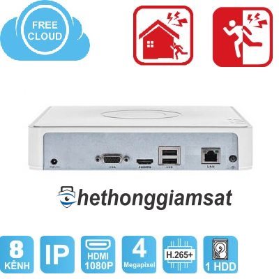 Đầu Ghi NVR 8 Kênh HIKVISION DS-7108NI-Q1 4MP