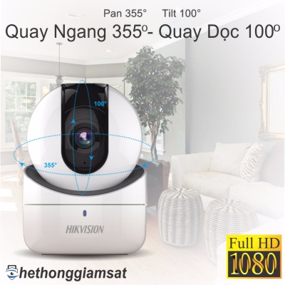 Camera IP Wifi Xoay HIKVISION Q1 2MP DS-2CV2Q21FD-IW(B)