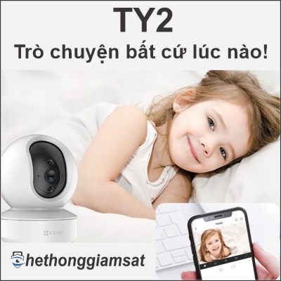Camera Wifi Xoay EZVIZ TY2 1080P 2Mpx
