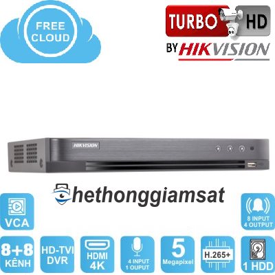 Đầu Ghi DVR 8 Kênh Turbo 4 HD HIKVISION DS-7208HUHI-K1 5MP