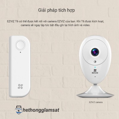 Ezviz T6 Cảm Biến Đóng Mở Không Dây Theo Góc Lệch