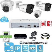 Trọn Bộ 4 Camera IP Hikvision 2MP