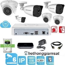 Trọn Bộ 6 Camera IP Hikvision 2MP
