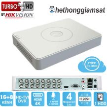 Đầu Ghi DVR 16 Kênh Turbo 4 HD HIKVISION DS-7116HQHI-K1 3MP