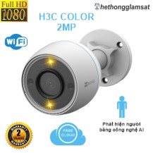 Camera Wifi Ngoài Trời EZVIZ H3C Color 2MP 1080P - IP 67 - AI - Màu Bang Đêm