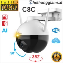 Camera IP Wifi Ngoài Trời EZVIZ C8C 1080P 2MP - Màu Bang Đêm - Xoay 360 Độ