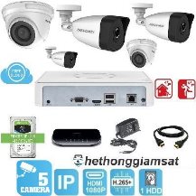 Trọn Bộ 5 Camera IP Hikvision 2MP