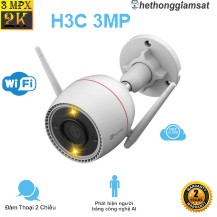 Camera Wifi Ngoài Trời EZVIZ H3C 3MP 2K - IP 67 - AI - Màu Bang Đêm - Đàm Thoại 2 Chiều