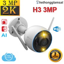 Mua Sản Phẩm Camera Wifi Ngoài Trời EZVIZ H3 3MP 2K AI - Màu Bang Đêm - Đàm Thoại 2 Chiều - Vỏ Nhôm