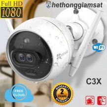 Camera IP Wifi Ngoài Trời EZVIZ C3X 1080P - Màu Ban Đêm - Camera Kép