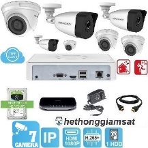 Trọn Bộ 7 Camera IP Hikvision 2MP