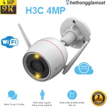 Camera Wifi Ngoài Trời EZVIZ H3C 4MP 2K+ - IP 67 - AI - Màu Bang Đêm - Đàm Thoại 2 Chiều